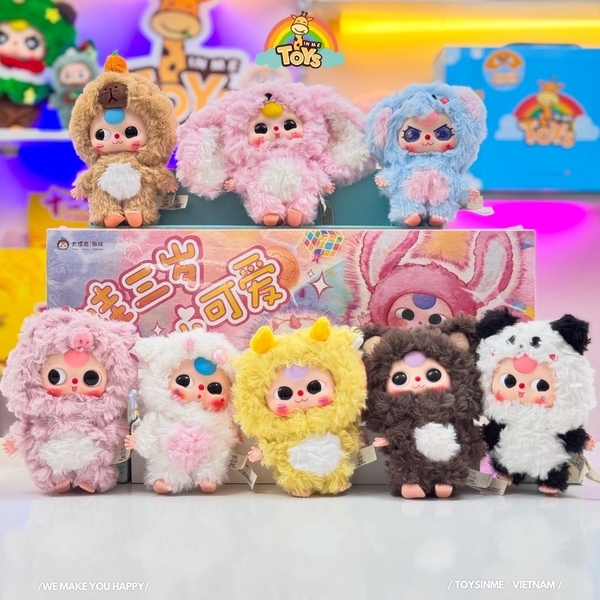 ĐỒ CHƠI HỘP MÙ GẤU BÔNG BABY THREE V3 MINI