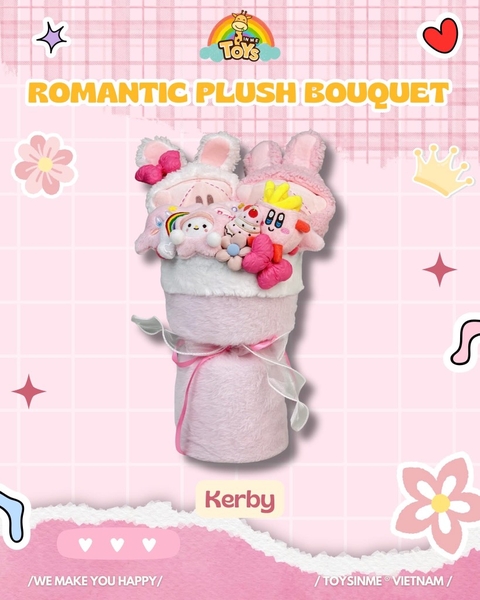 SET HOA GẤU BÔNG NHÂN VẬT HOẠT HÌNH - ĐỒ CHƠI QUÀ TẶNG LƯU NIỆM