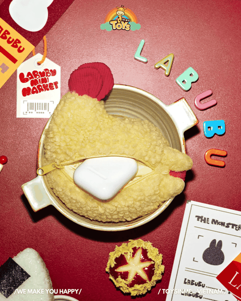 ĐỒ CHƠI MÓC KHÓA LABUBU TÔM TEMPURA THE MONSTERS WACKY MART SERIES – EARPHONE CASE