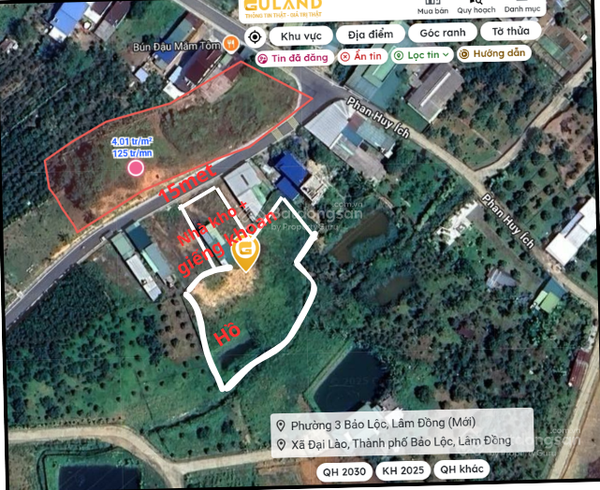 Mua bán đất Bảo Lộc đường Phan Huy Ích