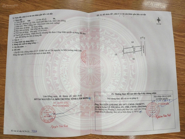 Mua bán đất Bảo Lộc 100m2