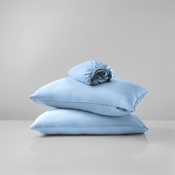 Bộ Chăn Ga Gối Xanh Biêng Biếc Chagota Bedding Mềm Mịn, Mát Lạnh Cao Cấp Thoáng Mát Cho Gia Đình Bạn 1m