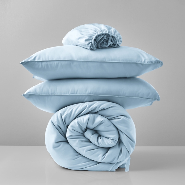 Bộ Chăn Ga Gối Xanh Biêng Biếc Chagota Bedding Mềm Mịn, Mát Lạnh Cao Cấp Thoáng Mát Cho Gia Đình Bạn 1m4