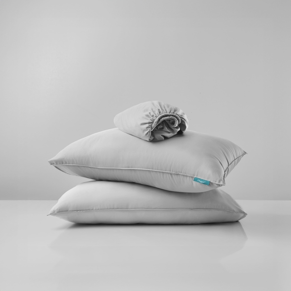 Bộ Ga Gối Chun Xám Man Mác Chagota Bedding Mềm Mịn, Mát Lạnh Cao Cấp Thoáng Mát Cho Gia Đình Bạn 2m2