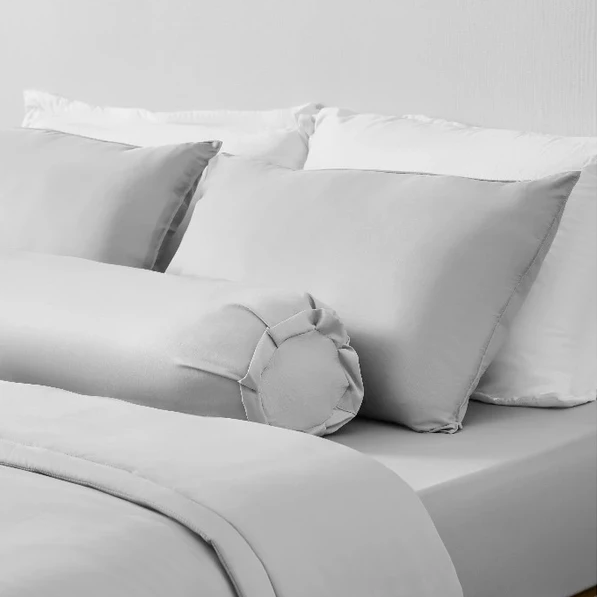 Bộ Ga Gối Chun Xám Man Mác Chagota Bedding Mềm Mịn, Mát Lạnh Cao Cấp Thoáng Mát Cho Gia Đình Bạn 1m6