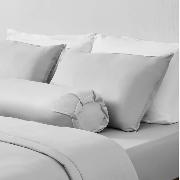 Bộ Ga Gối Chun Xám Man Mác Chagota Bedding Mềm Mịn, Mát Lạnh Cao Cấp Thoáng Mát Cho Gia Đình Bạn 2m2