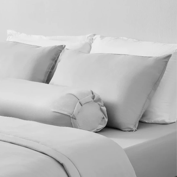 Bộ Ga Gối Chun Xám Man Mác Chagota Bedding Mềm Mịn, Mát Lạnh Cao Cấp Thoáng Mát Cho Gia Đình Bạn 2m