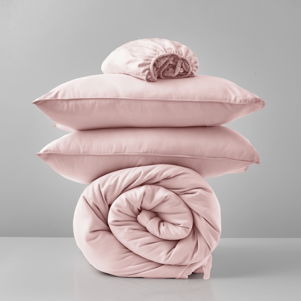Bộ Chăn Ga Gối Ửng Hồng Chagota Bedding Mềm Mịn, Mát Lạnh Cao Cấp Thoáng Mát Cho Gia Đình Bạn 1m6
