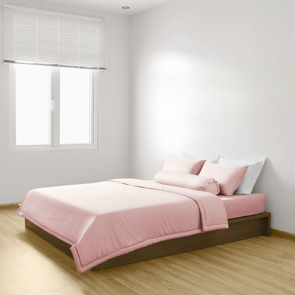 Bộ Chăn Ga Gối Ửng Hồng Chagota Bedding Mềm Mịn, Mát Lạnh Cao Cấp Thoáng Mát Cho Gia Đình Bạn 1m4