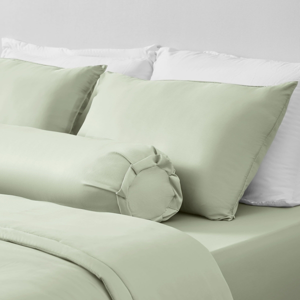 Bộ Ga Gối Chun Xanh Thì Thầm Chagota Bedding Mềm Mịn, Mát Lạnh Cao Cấp Thoáng Mát Cho Gia Đình Bạn 1m