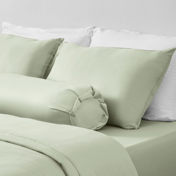 Bộ Ga Gối Chun Xanh Lá Thì Thầm Chagota Bedding Mềm Mịn, Mát Lạnh Cao Cấp Thoáng Mát Cho Gia Đình Bạn 2m2