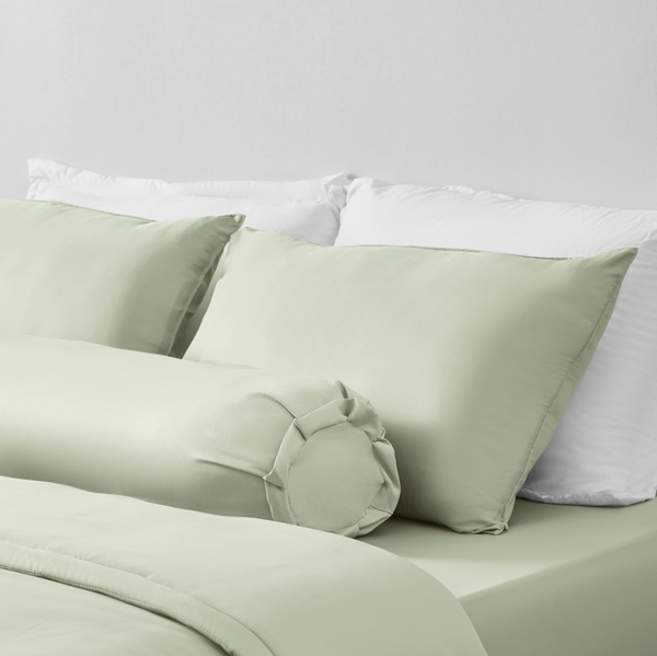 Bộ Chăn Ga Gối Xanh Thì Thầm Chagota Bedding Mềm Mịn, Mát Lạnh Cao Cấp Thoáng Mát Cho Gia Đình Bạn 1m8