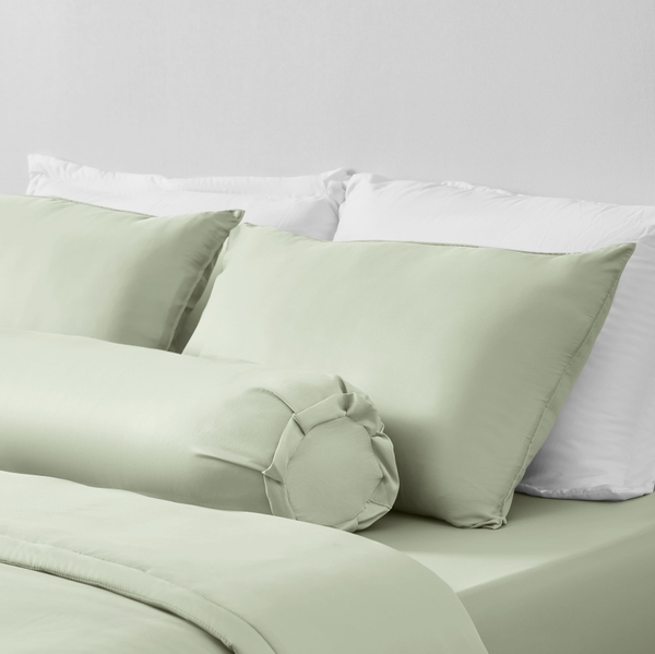 Bộ Chăn Ga Gối Xanh Thì Thầm Chagota Bedding Mềm Mịn, Mát Lạnh Cao Cấp Thoáng Mát Cho Gia Đình Bạn 1m6