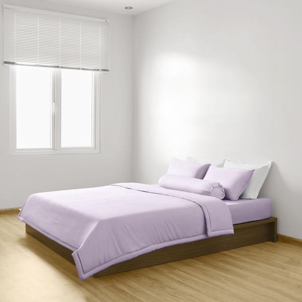 Bộ Chăn Ga Gối Tím Sim Chagota Bedding Mềm Mịn, Mát Lạnh Cao Cấp Thoáng Mát Cho Gia Đình Bạn 1m4