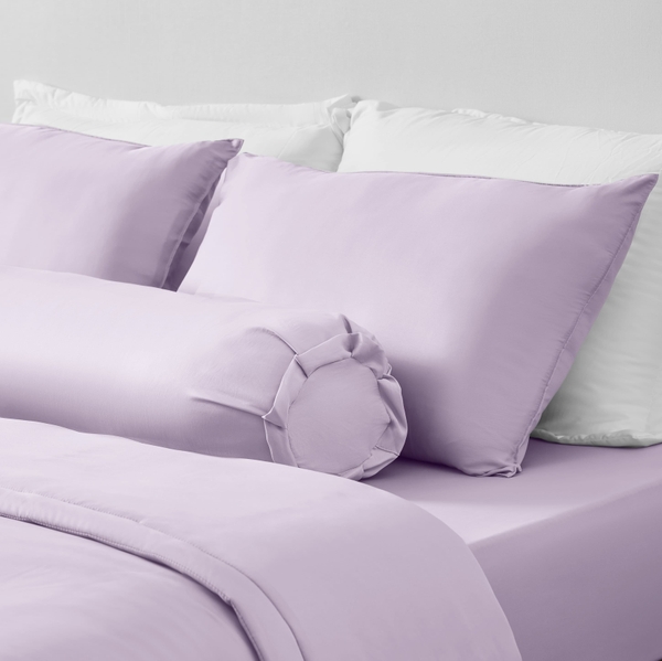 Bộ Ga Gối Chun Tím Sim Chagota Bedding Mềm Mịn, Mát Lạnh Cao Cấp Thoáng Mát Cho Gia Đình Bạn 1m4