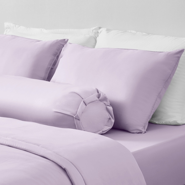 Bộ Ga Gối Chun Tím Sim Chagota Bedding Mềm Mịn, Mát Lạnh Cao Cấp Thoáng Mát Cho Gia Đình Bạn 1m8