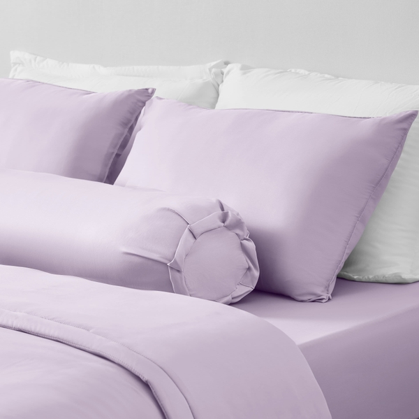 Bộ Ga Gối Chun Tím Sim Chagota Bedding Mềm Mịn, Mát Lạnh Cao Cấp Thoáng Mát Cho Gia Đình Bạn 1m6