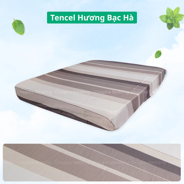 Ga Giường Lẻ Ice Mint BH39 Tinh chất Bạc Hà kháng Khuẩn Nhiều Hoạ Tiết 1m2