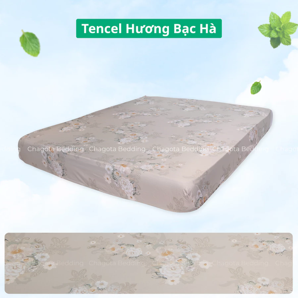 Ga Giường Lẻ Ice Mint BH47 Tinh chất Bạc Hà kháng Khuẩn Nhiều Hoạ Tiết 1m8