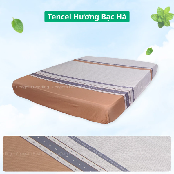 Ga Giường Lẻ Ice Mint BH51 Tinh chất Bạc Hà kháng Khuẩn Nhiều Hoạ Tiết 2m2