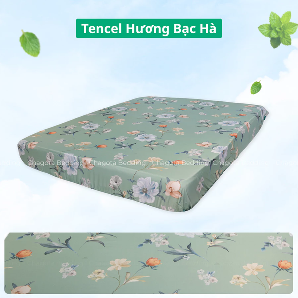 Ga Giường Lẻ Ice Mint BH53 Tinh chất Bạc Hà kháng Khuẩn Nhiều Hoạ Tiết 2m