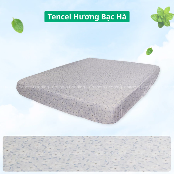 Ga Giường Lẻ Ice Mint BH54 Tinh chất Bạc Hà kháng Khuẩn Nhiều Hoạ Tiết 2m2
