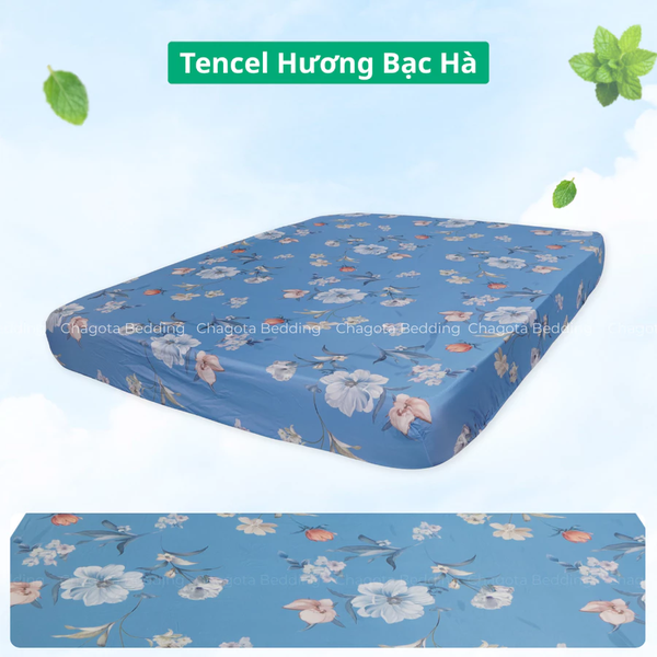 Ga Giường Lẻ Ice Mint BH56 Tinh chất Bạc Hà kháng Khuẩn Nhiều Hoạ Tiết 2m
