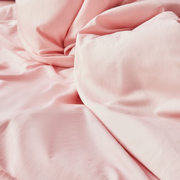 Ga Giường Lẻ Lụa Ice Silk Ửng Hồng, Drap Nệm Bo Chun Mềm Mát, Mát Lạnh 1m8