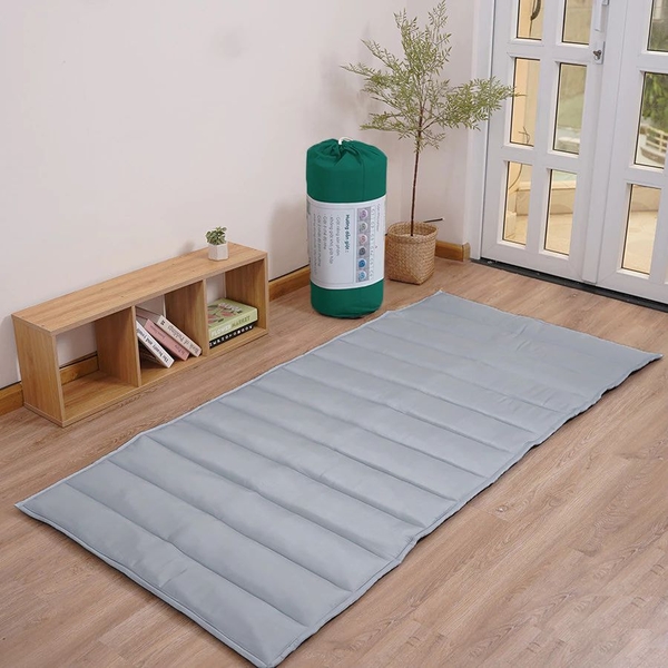 Đệm Topper Xám Man Mác Ice Silk Êm Ái Dễ Chịu 90x190m