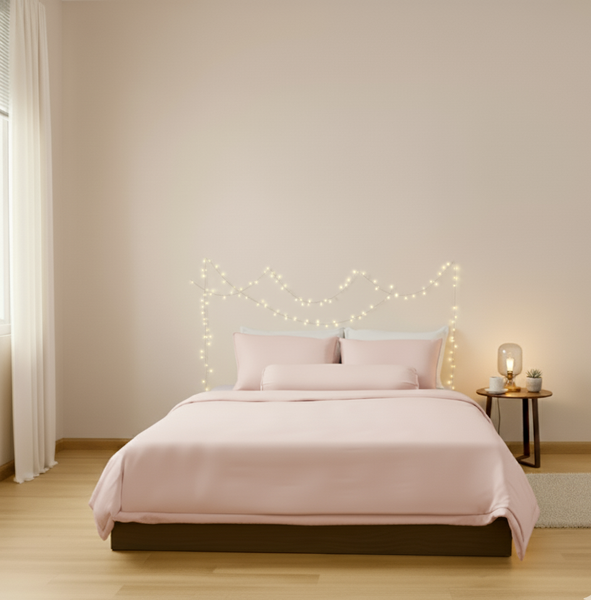 Bộ Chăn Ga Gối Ửng Hồng Chagota Bedding Mềm Mịn, Mát Lạnh Cao Cấp Thoáng Mát Cho Gia Đình Bạn 1m