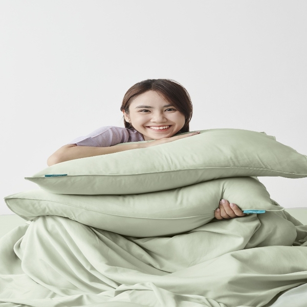 Vỏ Áo Gối Nằm Xanh Thì Thầm Mềm Mại Thoáng Khí Mát Lạnh 48x68cm