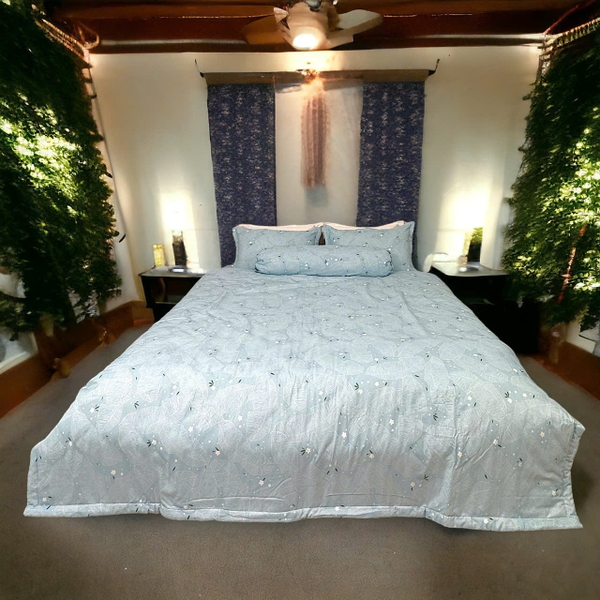 Bộ Chăn Ga Gối Lyocell Cool 01 Mát Lạnh Thoáng Khí 1m8x2m