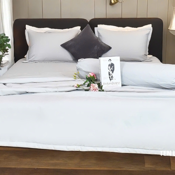 Bộ Chăn Ga Gối Lyocell T220s Luxury 03 Mát Lạnh Thoáng Khí 5 Món 1m8x2m