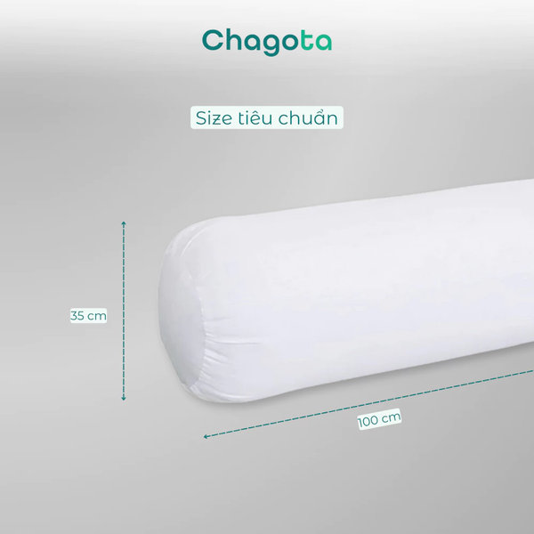 Ruột Gối Ôm Ice Silk Bông Gòn Mát Lạnh Cao Cấp Thoáng Khí 35x100cm