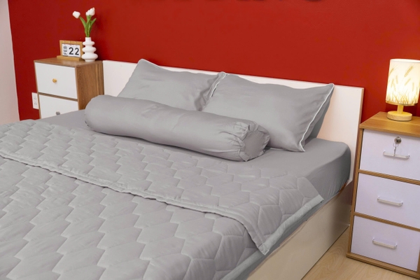 Bộ Mền LYOCELL XÁM 1M6