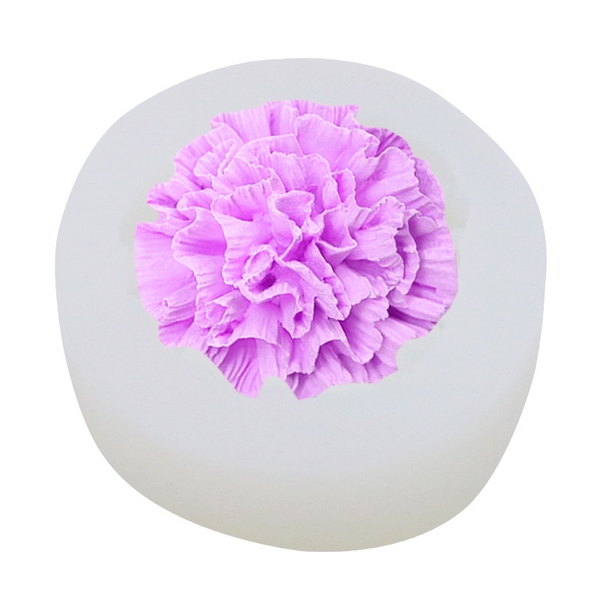 Khuôn Silicon - Hoa Cẩm Chướng Kép - 7cm