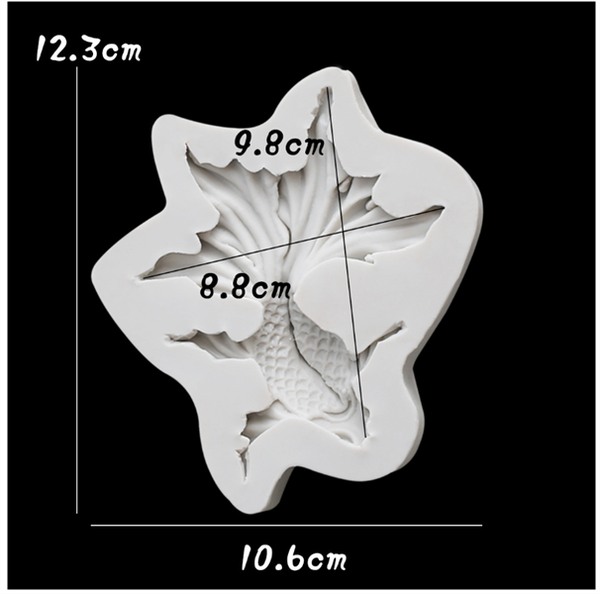 Khuôn Silicon - Biển - Cá Vàng 8.5cm