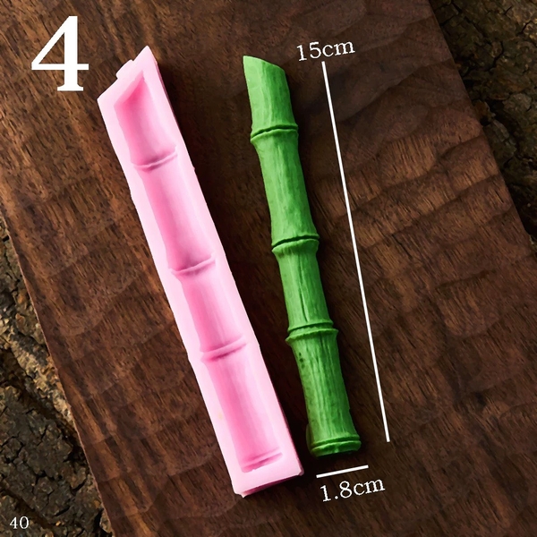 Khuôn Silicon - Gốc Thân Cây Tre Trúc 15cm
