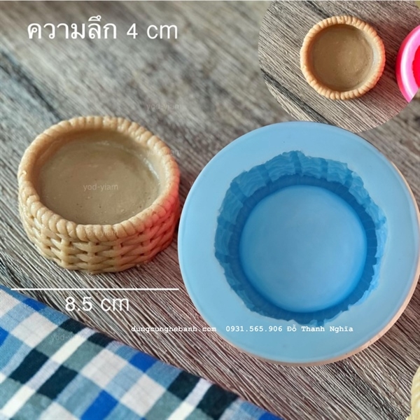 Khuôn Silicon - Đế - Đan - Đế 7.3cm Bình Hoa