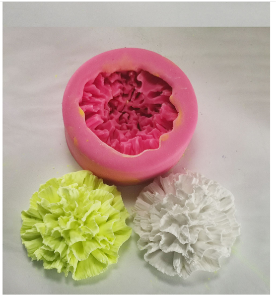 Khuôn Silicon - Hoa Cẩm Chướng Kép - 7cm