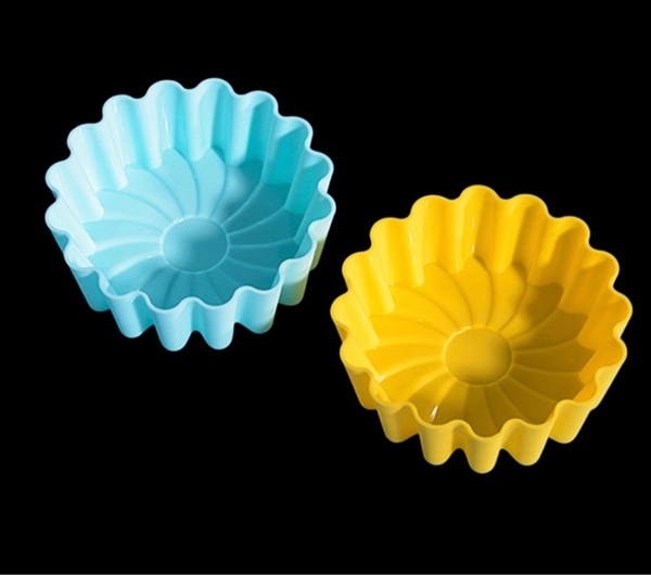 [10 cup] Khuôn Silicon - Cup Set 7cm - M15 - Cúc Xoay