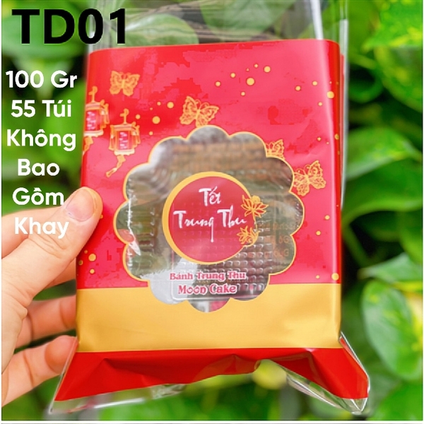 100Gr Túi Dán - Bánh Trung Thu MD11 - Mẫu TD01 (55 Túi)