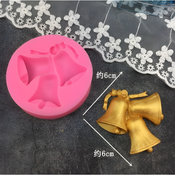 Khuôn Silicon - Noel - Cái Chuông Nơ 6cm 3c