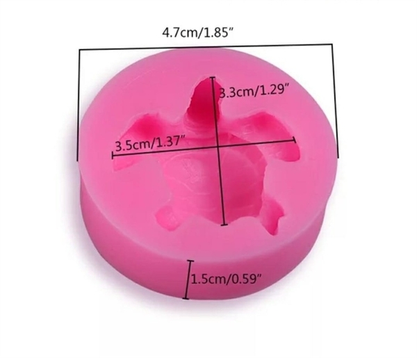 Khuôn Silicon - Biển - Rùa - Rùa 4CM