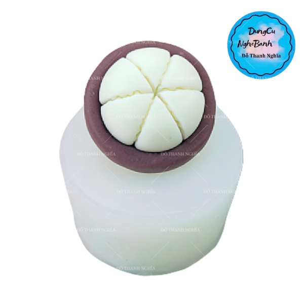 Khuôn Silicon - Trái Cây - Măng Cụt - 1 Nữa