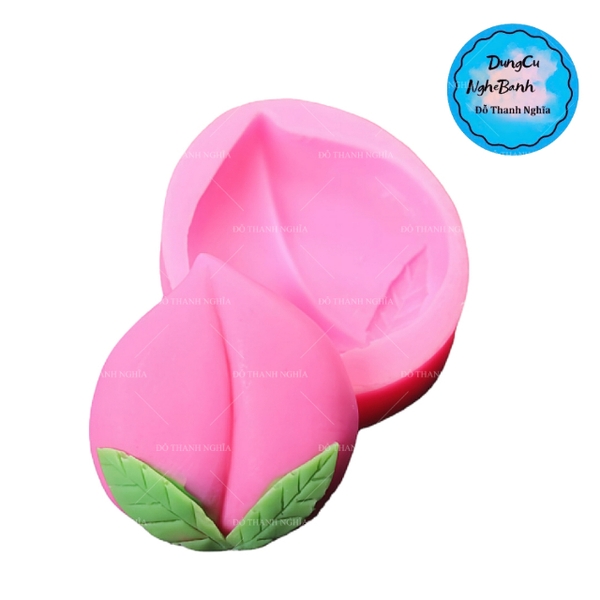 Khuôn Silicon - Trái Cây - Đào 5.2cm Nằm