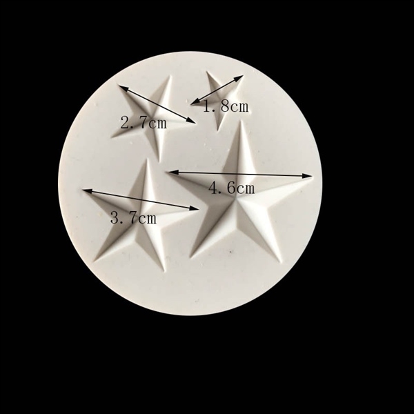 Khuôn Silicon - Bầu Trời - Ngôi Sao - TH 7.2cm 4c