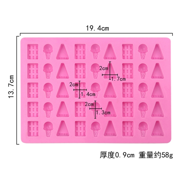 Khuôn Silicon - Bánh Kẹo -Vĩ Chip Chip 45C