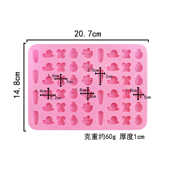 Khuôn Silicon - Động Vật - Vĩ Chip Chip 50C