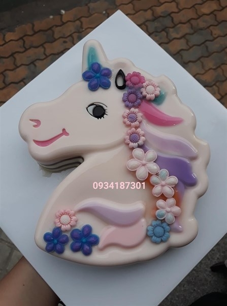 Khuôn Silicon - Động Vật - Ngựa - Khuôn Unicorn Pony Lớn